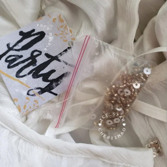 Free People x Ranna Gill NWT HTF Mila Cold Shoulder Dress - Picture 9 of 11